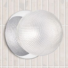 Lassie Diamond Cut Glass Cool White LED Outdoor Wall Light